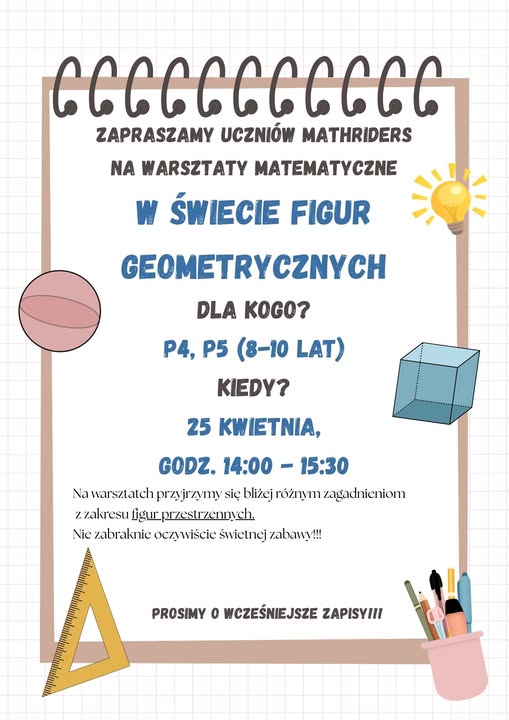 W&nbsp;świecie figur geometrycznych – warsztaty