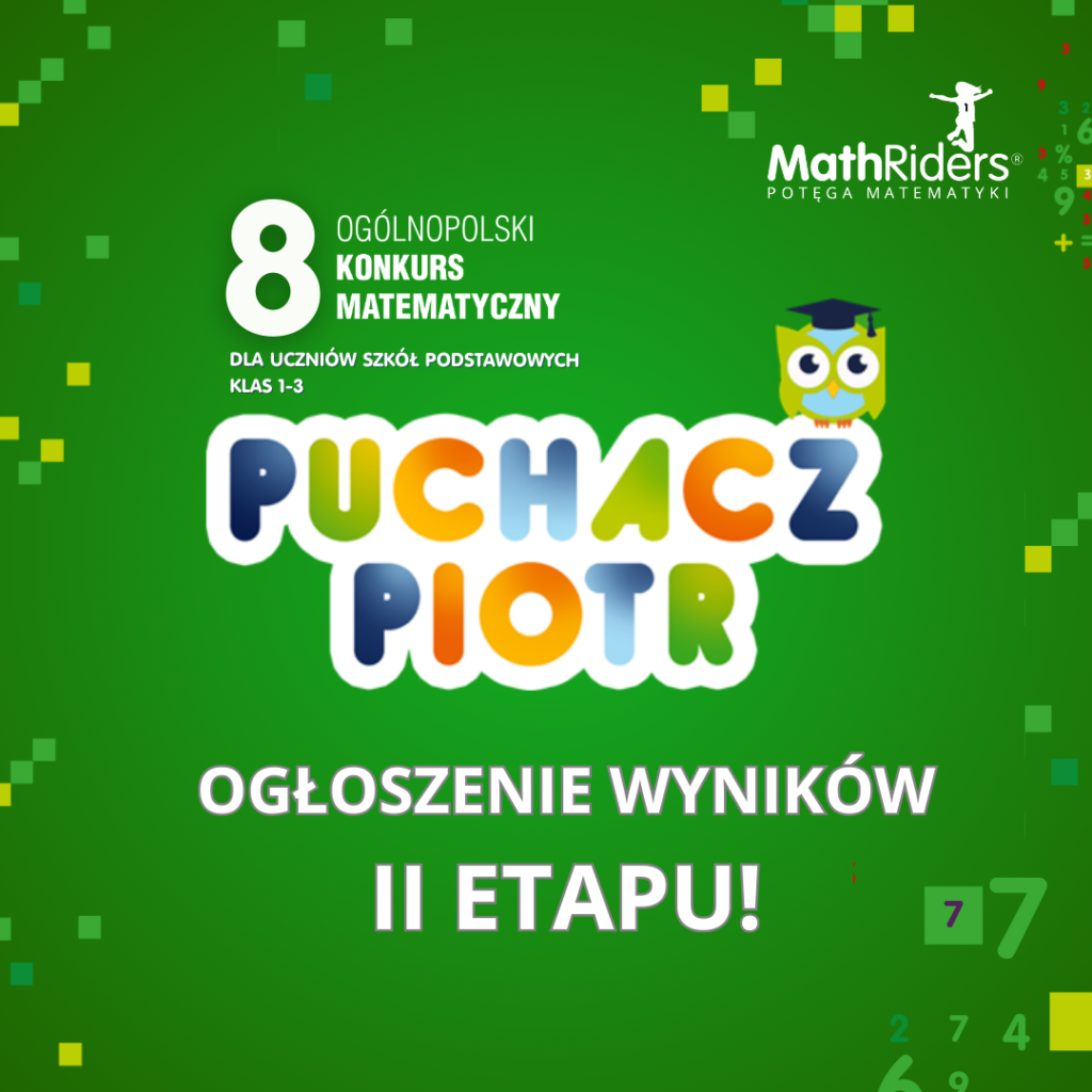 Wyniki II etapu Konkursu Matematycznego Puchacz Piotr!