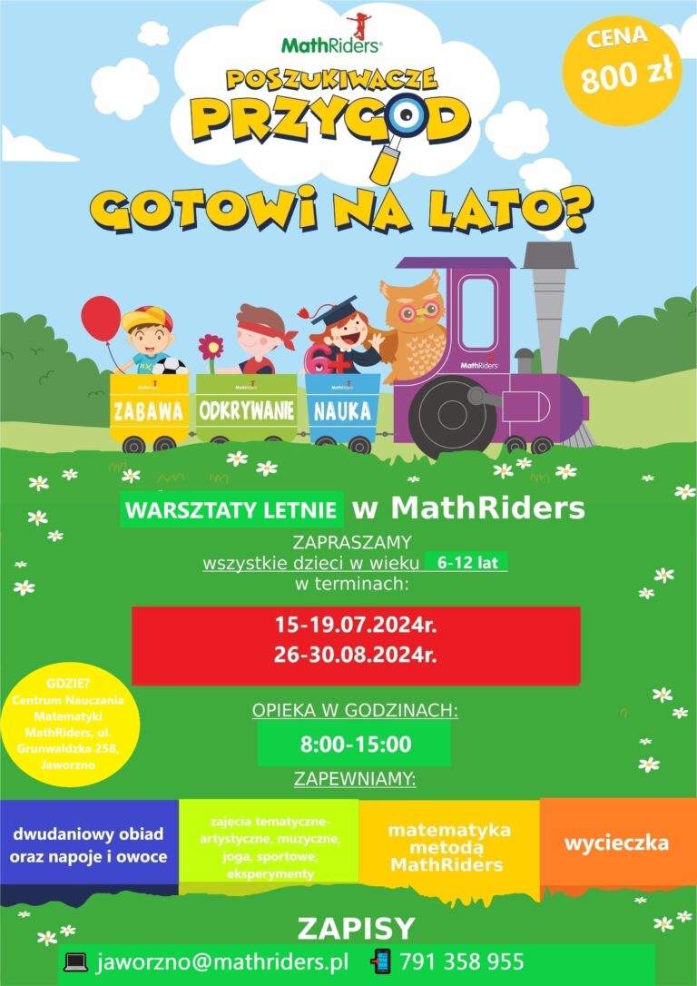Warsztaty Letnie z MathRiders!