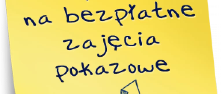 Lekcje pokazowe 5. września oraz 10. września