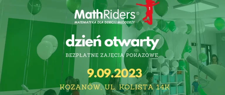 9.09.2023 Dzień Otwarty i bezpłatne zajęcia pokazowe