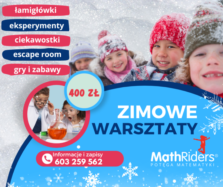 Zimowe Warsztaty dla dzieci w MathRiders