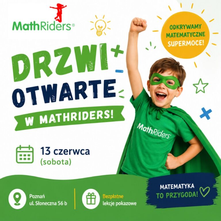 Drzwi Otwarte w&nbsp;MathRiders – odkryj świat matematycznych supermocy!🦸‍♂️📐