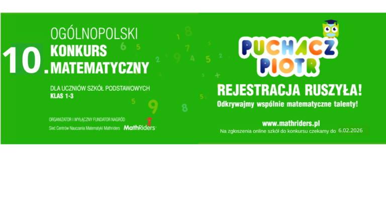 Ogólnopolski Konkurs Matematyczny PUCHACZ PIOTR, edycja X